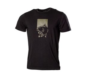 NASH Tričko Make It Happen T-Shirt Fish Logo Black